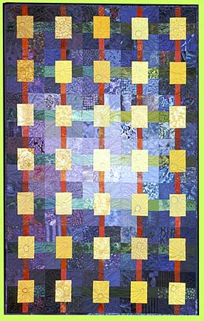 Art quilt FAIRYLAND by Melody Crust