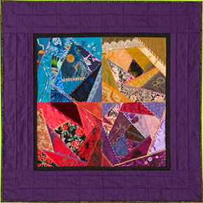 Quilt block MACHINE CRAZY by Melody Crust