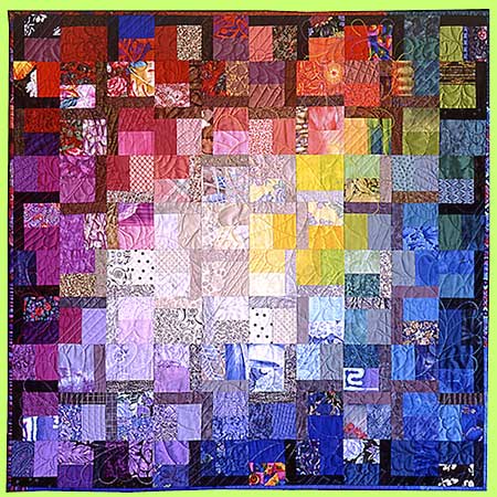 Art quilt SAFFRON by Melody Crust